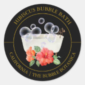 Hibiscus Bubble Bath label (Voorkant)