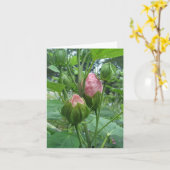 Hibiscus Buds Note Kaart (Gele Bloem)