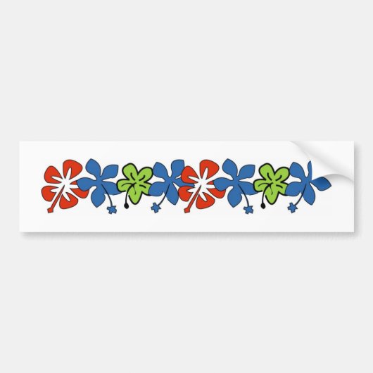 Hibiscus- Bumpersticker (Voorkant)