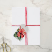 Hibiscus Cadeauvoordeeltag Cadeaulabel (Met Touw)