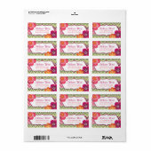 Hibiscus Chevron-labels Etiket (Full Sheet)