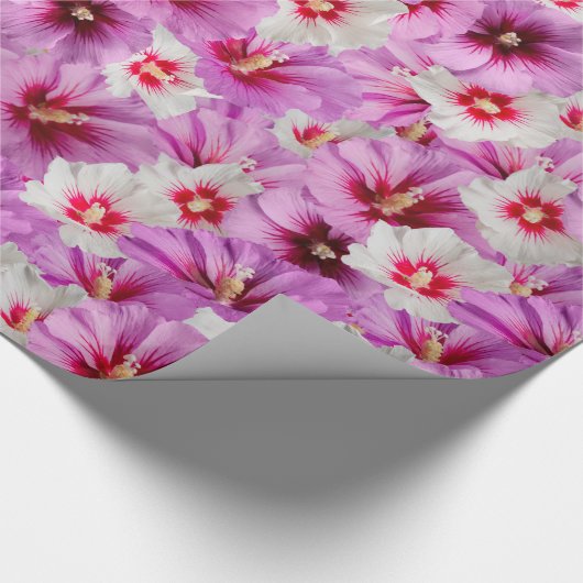 Hibiscus - Chinees Roos ventilator Cadeaupapier (Hoek)