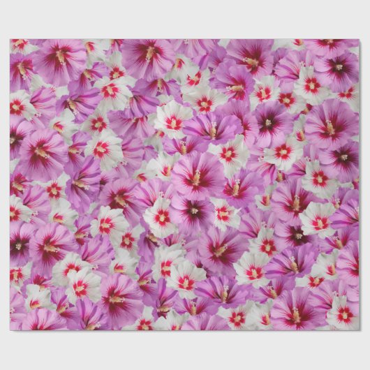Hibiscus - Chinees Roos ventilator Cadeaupapier (Vlak)