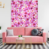 Hibiscus - Chinees Roos ventilator Canvas Afdruk (Insitu (Woonkamer))
