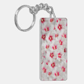 Hibiscus - Chinees Roos ventilator Sleutelhanger (Voorkant Links)