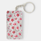 Hibiscus - Chinees Roos ventilator Sleutelhanger (achterkant)
