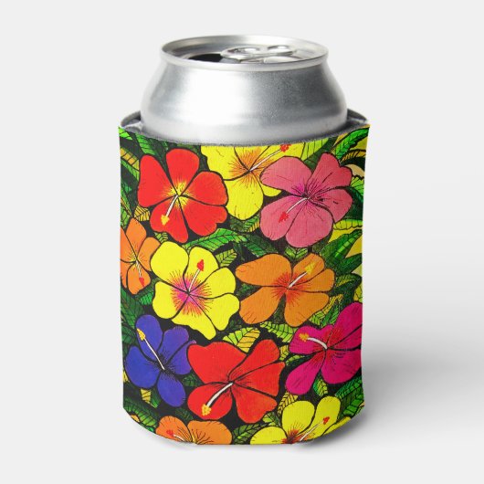 Hibiscus Color Koelbox Blikjeskoeler (Blikje Voorkant)