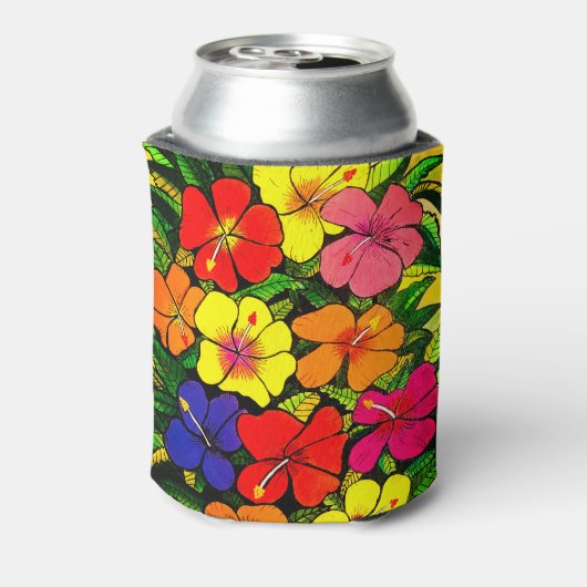 Hibiscus Color Koelbox Blikjeskoeler (Blikje Achterkant)