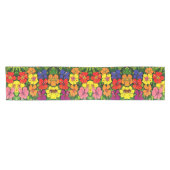Hibiscus Color- Table Runner Korte Tafelloper (Horizontaal)