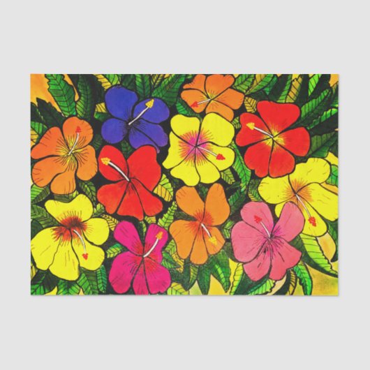 Hibiscus Color Tissue Paper Tissuepapier (Voorkant)