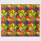 Hibiscus Colour Wrapping Paper Cadeaupapier (Vlak)