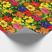 Hibiscus Colour Wrapping Paper Cadeaupapier (Hoek)