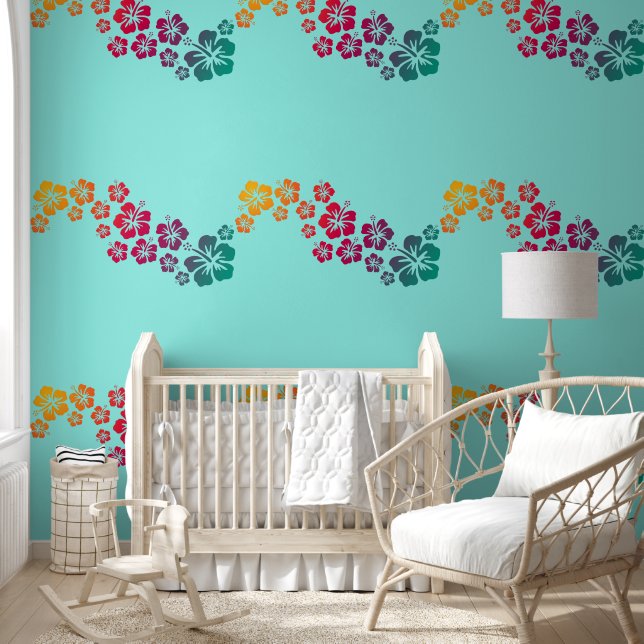 Hibiscus - Decor Blossoms 2 Behang (Kinderen)