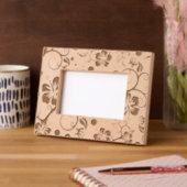 Hibiscus - Decor met Gecko 1 Gegraveerde Lijstjes (Links)