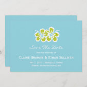 Hibiscus Delight Save The Date Aankondiging (Voorkant / Achterkant)