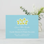 Hibiscus Delight Save The Date Aankondiging (Staand voorkant)