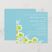 Hibiscus Delight Shower/Rehearsal Dinner Invite Kaart (Voorkant / Achterkant)