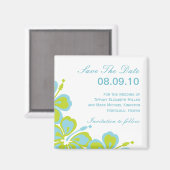 Hibiscus Delight Sla de datum op Magneet (Voorkant / Achterkant)