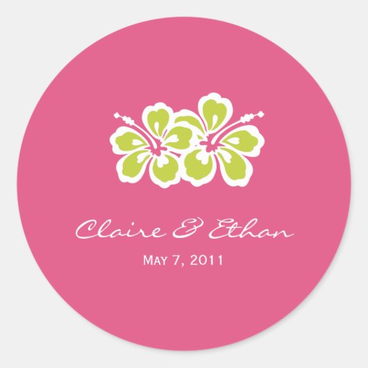 Hibiscus Delight Voor Stickers - Azalea - (Voorkant)