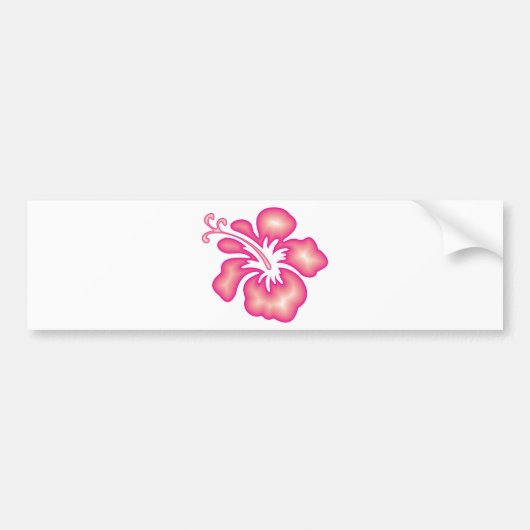 Hibiscus Design Bumpersticker (Voorkant)