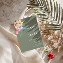 Hibiscus Destination Wedding Bewaar de datum