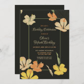 Hibiscus door Nachtuitnodiging Kaart (Voorkant / Achterkant)