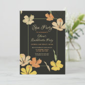 Hibiscus door Nachtuitnodiging Kaart (Staand voorkant)