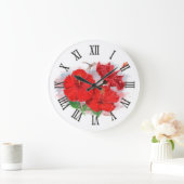 Hibiscus & Dragonfly Grote  Klok (Huis)