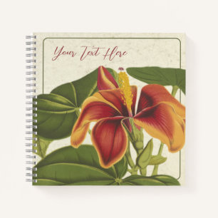 Hibiscus Elatus: een tropisch muze-Notitieboek Notitieboek