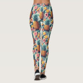 Hibiscus en ananas leggings (Achterkant)