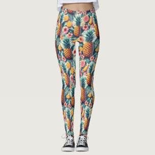 Hibiscus en ananas leggings