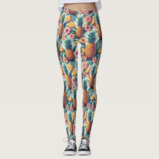 Hibiscus en ananas leggings
