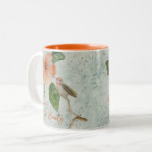 Hibiscus en Bird Embrace The Beauty Floral Mok (Voorkant links)