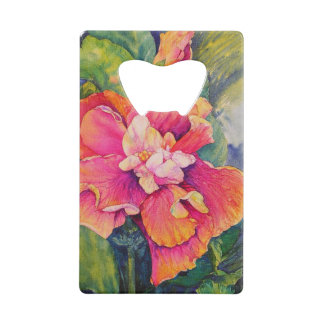 Hibiscus en Canna Creditkaart Flessenopener