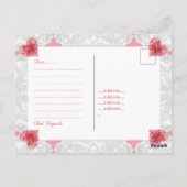 Hibiscus en kant Briefkaart (Achterkant)
