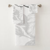 Hibiscus en kolibrie bad handdoek (Insitu)