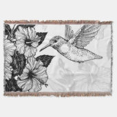 Hibiscus en kolibrie deken (Voorkant)