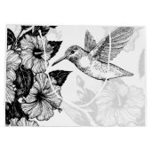 Hibiscus en kolibrie groot cadeauzakje (Achterkant)