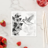 Hibiscus en kolibrie servet (Insitu)