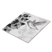 Hibiscus en kolibrie tegeltje (Zijkant)