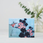 Hibiscus en mus, Hokusai Briefkaart (Staand voorkant)