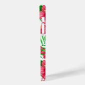 Hibiscus en palmbladeren Case-Mate iPhone case (Achterkant / Links)