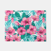 Hibiscus en palmbladeren deurmat (Voorkant)