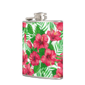 Hibiscus en palmbladeren heupfles (Links)