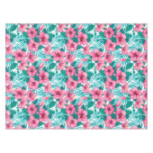 Hibiscus en palmbladeren tafelkleed (Voorkant (Horizontaal))