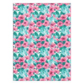 Hibiscus en palmbladeren tafelkleed (Voorkant)