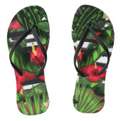Hibiscus en Palms Teenslippers (Voetbed)