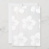 HIbiscus en Pet Afstuderen Luau Uitnodiging (Achterkant)