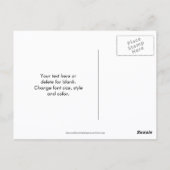 Hibiscus En Phlox Bloementuin Persoonlijk Briefkaart (Achterkant)