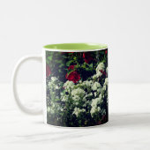 Hibiscus en Phlox Flowers op maat Tweekleurige Koffiemok (Links)
